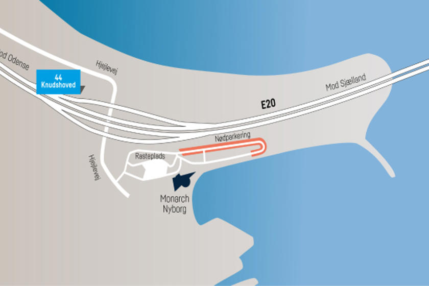 Nødparkering ved Knudshoved 